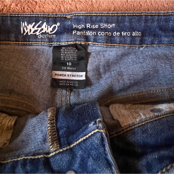 Mossimo Supply Co Womens Denim Shorts Daisy Dukes High Rise Stretchy Mini Short - Picture 7 of 8